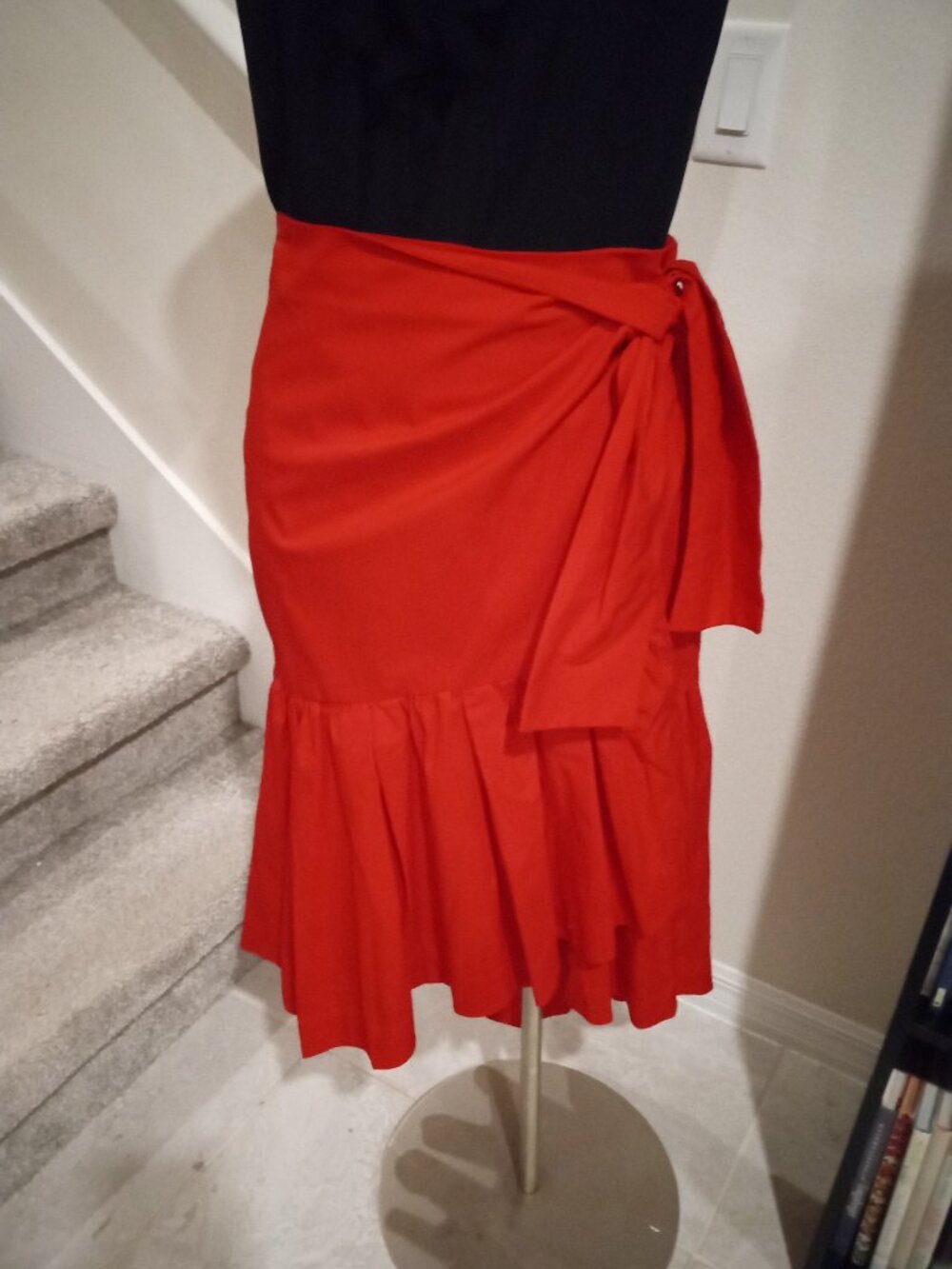 Banana Republic Red Wrap Skirt